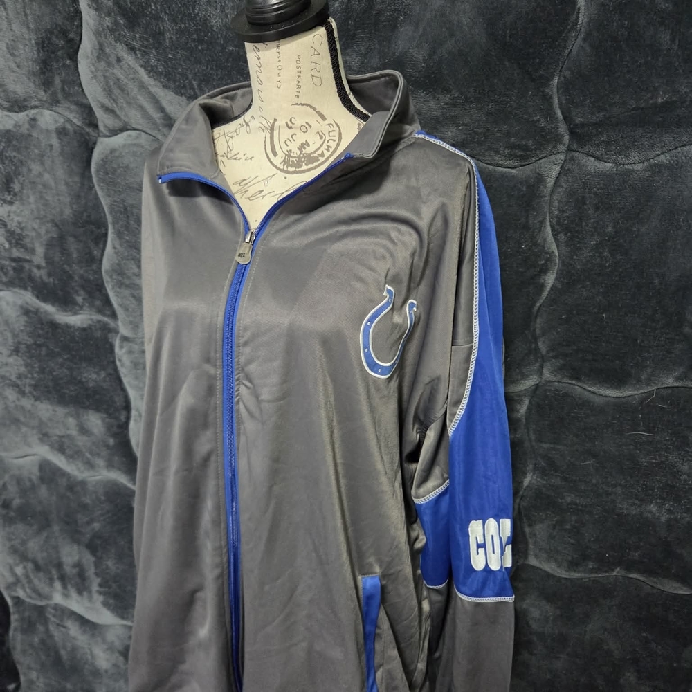 NFL Women's Gray and Blue Varsity Jacket